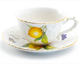 Lemons Teacup and Saucer