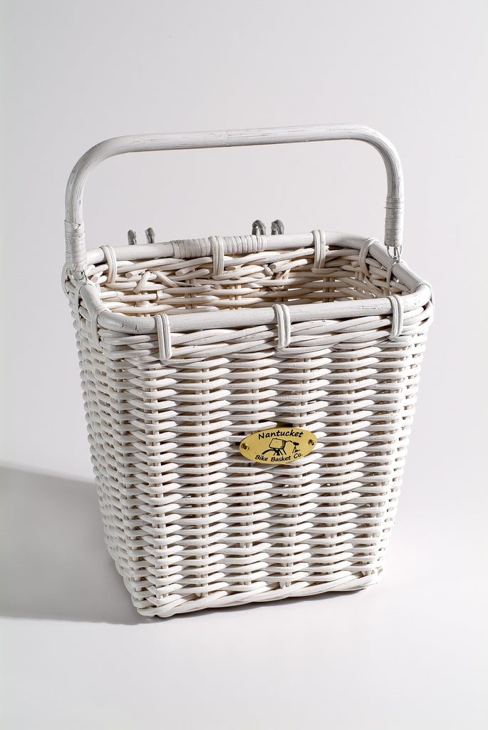 Wicker bike basket with handle cheap