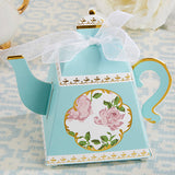 Teapot Favor Boxes in Pink or Blue - set of 24