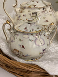 Snowman Sugar Bowl and Cream Pitcher Set - SALE!