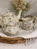 Snowman Sugar Bowl and Cream Pitcher Set - SALE!