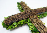 Preserved Boxwood Large Cross  - Preorder by Friday and Save $20!