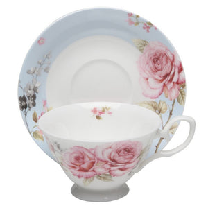 Pink Rose Garden Teacups - set of 4 - NEW!