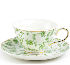 Tea in the Garden Teacup and Saucer - New Arrival!