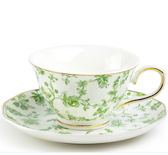 Tea in the Garden Teacup and Saucer - New Arrival!
