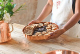 Scalloped Copper Serving Tray - NEW!