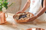 Scalloped Copper Serving Tray