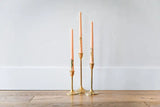 Floral Tapered Beeswax Candles - set of 3