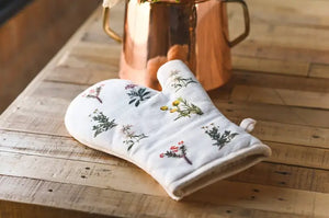 Vintage Floral Oven Mitt