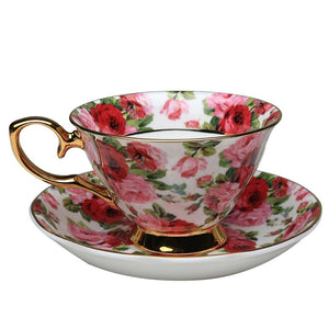 The Gilded Rose Chintz Teacup and Saucer- NEW!