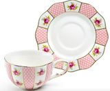 Sweetly Pink Rose Teacup & Saucer