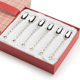 Silver Petite Teapot Spoons - set of six - NEW!