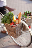 Woven Pannier Bicycle Basket with hooks