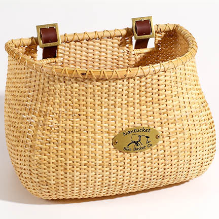 The Original Lightship Adult Bicycle Basket Natural Finish The