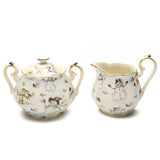 Snowman Sugar Bowl and Cream Pitcher Set - SALE!