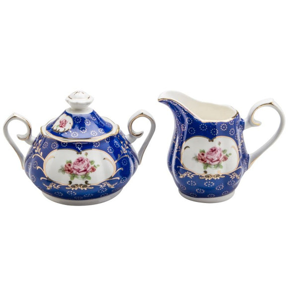 Queen Victoria Cream and Sugar Set
