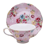 Pink Cottage Rose Teacups - set of 4