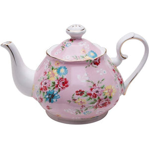 Pink Cottage Rose Teapot