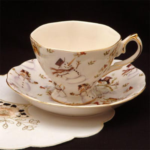 Snowman Teacups - set of four