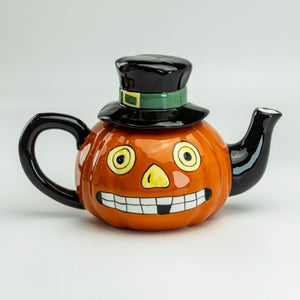 Vintage Style Halloween Pumpkin Teapot - Clearance Savings!