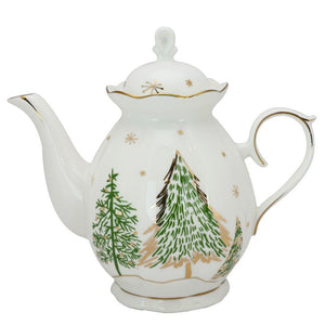 Winter Forest Porcelain Teapot